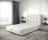 Boxspring-frame Dream-Fine kunstleder wit 140x200