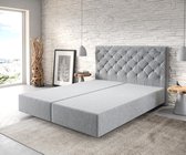 Boxspring-frame Dream-Great microvezel Granitgrijs 160x200