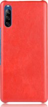 Sony Xperia L4 Hoesje - Mobigear - Excellent Serie - Kunstlederen Backcover - Rood - Hoesje Geschikt Voor Sony Xperia L4