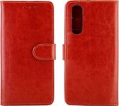 Mobigear Wallet Telefoonhoesje geschikt voor OPPO Reno 3 Pro Hoesje Bookcase Portemonnee - Bruin