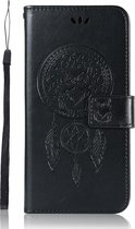 Samsung Galaxy A71 Hoesje - Mobigear - Dreamcatcher Serie - Kunstlederen Bookcase - Zwart - Hoesje Geschikt Voor Samsung Galaxy A71