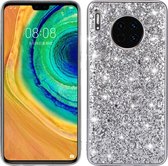 Huawei Mate 30 Hoesje - Mobigear - Glitter Serie - Hard Kunststof Backcover - Zilver - Hoesje Geschikt Voor Huawei Mate 30