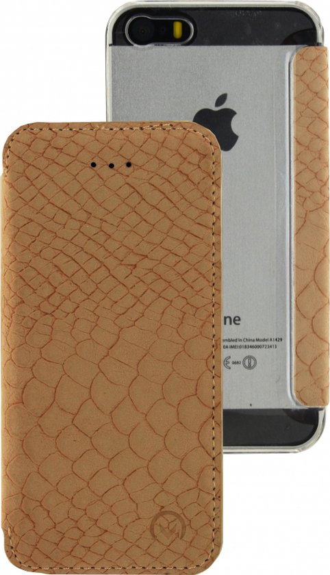 Apple iPhone SE (2016) Hoesje - Mobilize - Slim Serie - Kunstlederen Bookcase - Rose Gold Snake - Hoesje Geschikt Voor Apple iPhone SE (2016) Apple iPhone SE (2016) Hoesje - Mobilize - Slim Serie - Kunstlederen Bookcase - Rose Gold Snake - Hoesje Geschikt Voor Apple iPhone SE (2016)
