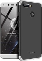 Xiaomi Redmi 6 Hoesje - Mobigear - 360 Serie - Hard Kunststof Backcover - Zwart / Zilver - Hoesje Geschikt Voor Xiaomi Redmi 6