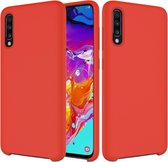 Mobigear Color Siliconen Backcover voor de Samsung Galaxy A70 - Rood