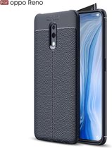 OPPO Reno Hoesje - Mobigear - Luxury Serie - TPU Backcover - Marineblauw - Hoesje Geschikt Voor OPPO Reno