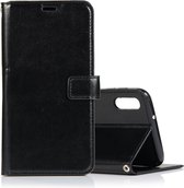 Samsung Galaxy A10 Hoesje - Mobigear - Wallet Serie - Kunstlederen Bookcase - Zwart - Hoesje Geschikt Voor Samsung Galaxy A10
