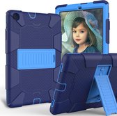 Samsung Galaxy Tab A 10.1 (2019) Hoes - Mobigear - Shockproof Serie - Hard Kunststof Backcover - Blauw - Hoes Geschikt Voor Samsung Galaxy Tab A 10.1 (2019)