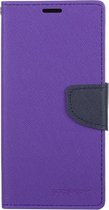 Samsung Galaxy S10e Hoesje - Mobigear - Wallet4 Serie - Kunstlederen Bookcase - Paars - Hoesje Geschikt Voor Samsung Galaxy S10e