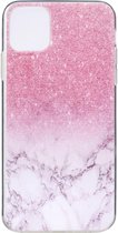 Apple iPhone 11 Hoesje - Mobigear - Marmer Serie - TPU Backcover - Roze - Hoesje Geschikt Voor Apple iPhone 11