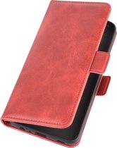 LG K61 Hoesje - Mobigear - Slim Magnet Serie - Kunstlederen Bookcase - Rood - Hoesje Geschikt Voor LG K61