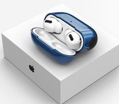 Mobigear Frosted Hard Kunststof Hoesje Geschikt voor Apple AirPods Pro - Blauw