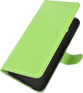 LG V60 ThinQ Hoesje - Mobigear - Classic Serie - Kunstlederen Bookcase - Groen - Hoesje Geschikt Voor LG V60 ThinQ