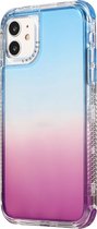 Apple iPhone 12 Pro Max Hoesje - Mobigear - Gradient Serie - Hard Kunststof Backcover - Blauw / Paars - Hoesje Geschikt Voor Apple iPhone 12 Pro Max