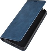 POCO F2 Pro Hoesje - Mobigear - Retro Slim Serie - Kunstlederen Bookcase - Blauw - Hoesje Geschikt Voor POCO F2 Pro