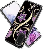 Samsung Galaxy S20 Hoesje - Mobigear - Design Serie - Hard Kunststof Backcover - Flowers - Hoesje Geschikt Voor Samsung Galaxy S20