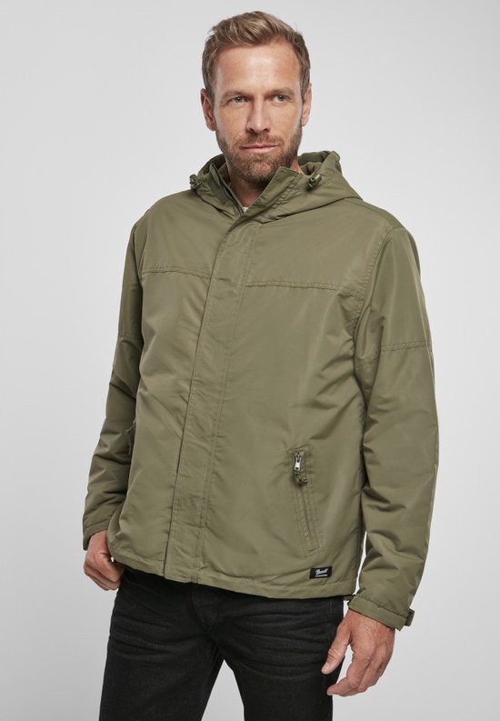 Brandit Windbreaker jacket -L- Frontzip Groen