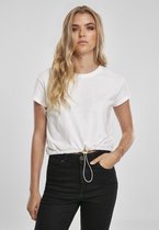 Urban Classics Crop top -S- Tunnel Wit