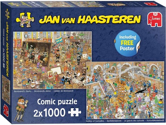 Jan van Haasteren A Trip to the Museum puzzel - 2 x 1000 stukjes (without gift) - Jan van Haasteren