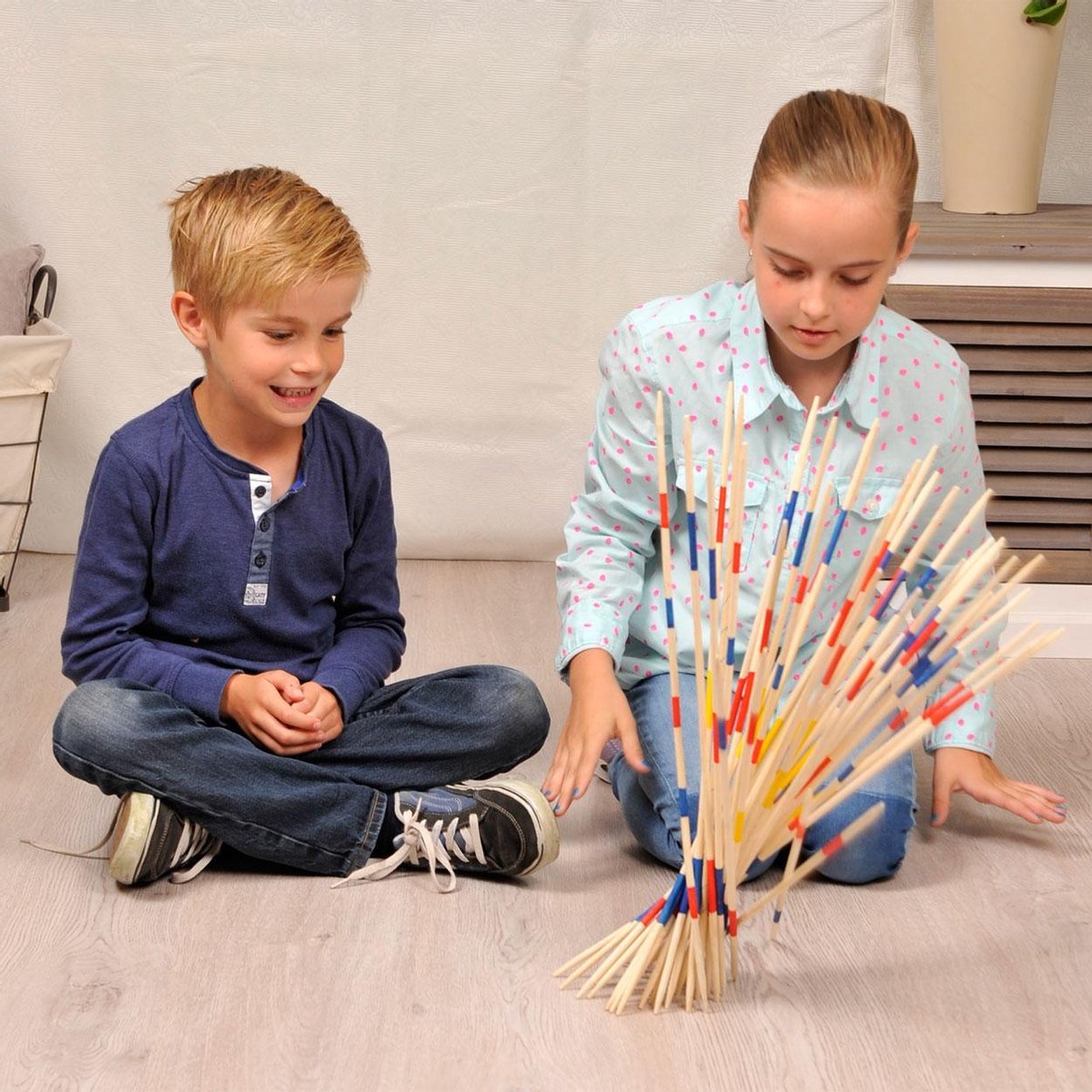 Mikado Jumbo 50 cm – In Kunststof Etui – Groot Concentratie- & Behendigheidsspel voor Binnen & Buiten – Familiespel – Engelhart — afbeelding 3