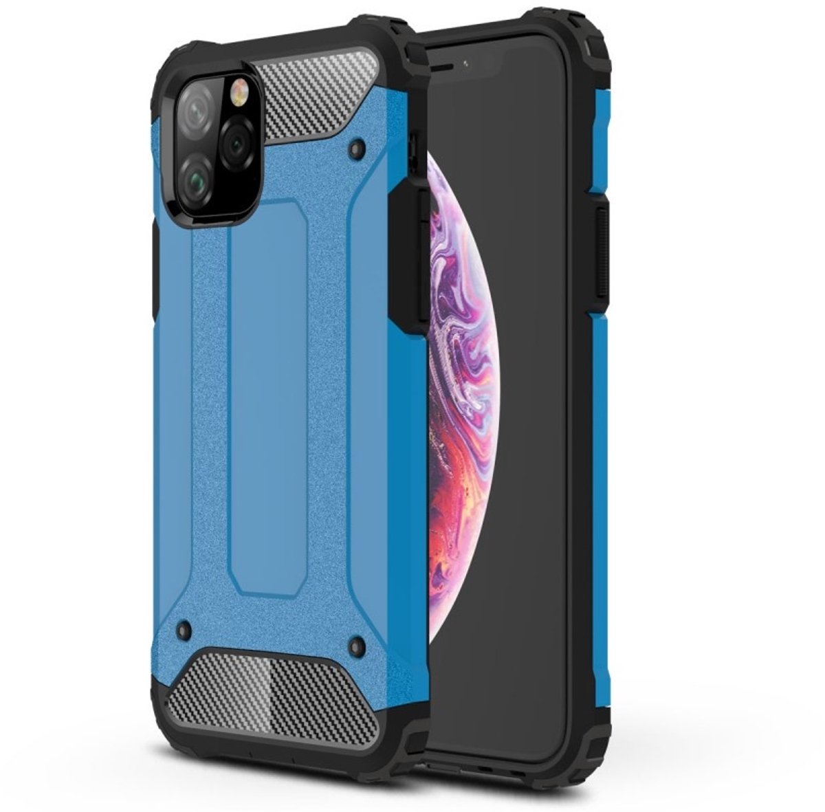 Lunso - Armor Guard hoes - Geschikt voor iPhone 11 Pro - Lichtblauw