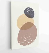 Earth tones organic shape Art design for poster, print, cover, wallpaper, Minimal and natural wall art. 2 - Moderne schilderijen – Vertical – 1859561365 - 115*75 Vertical