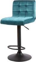 Sortio Home - Barkruk Yeimy - Blauw - Velvet