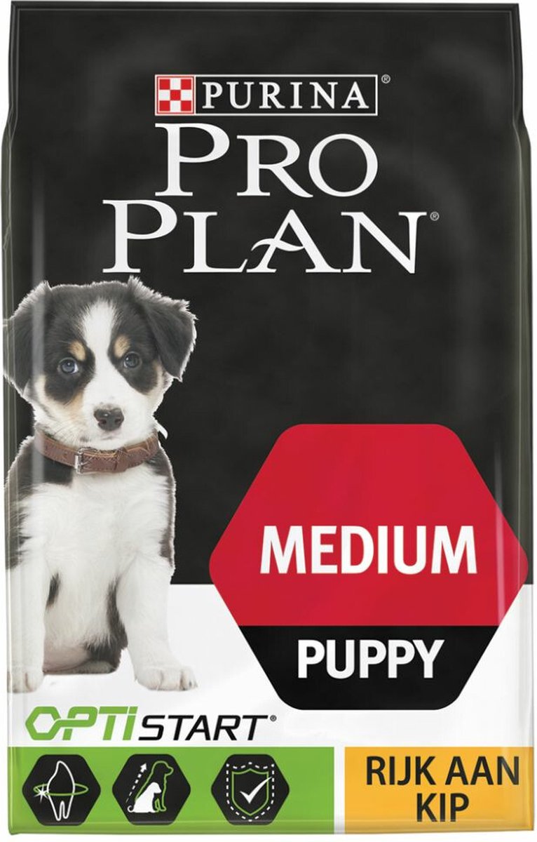 Pro Plan Pro Plan Dog Puppy Medium Breed Kip - Hondenvoer - 4 x 3 kg