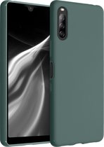 kwmobile telefoonhoesje voor Sony Xperia L4 - Hoesje voor smartphone - Back cover in blauwgroen