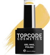 Gellak van TOPCODE Cosmetics - Titanium Yellow - MCYE40 - 15 ml - Gel nagellak - Geel - Gellac