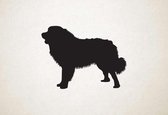 Silhouette hond - Polish Tatra Sheepdog - Poolse Tatra-herdershond - M - 60x81cm - Zwart - wanddecoratie