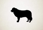 Silhouette hond - Karst Shepherd - Karst herder - L - 74x109cm - Zwart - wanddecoratie