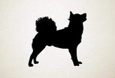 Silhouette hond - Kintamani - S - 45x47cm - Zwart - wanddecoratie