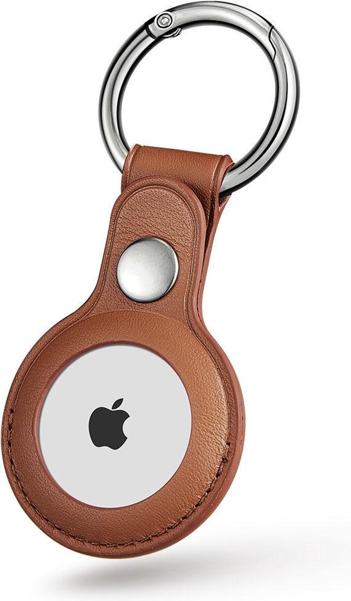 Pack de 4 porte-clés Apple AirTag - Rouge - Marron - Vert - Blauw - Étui en  cuir