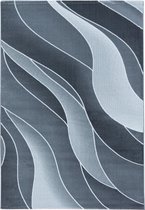 Modern laagpolig vloerkleed Costa - grijs 3523 - 140x200 cm
