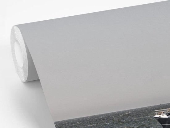 Bateau de pêche sur la mer du Nord fotobehang / Mer et plage