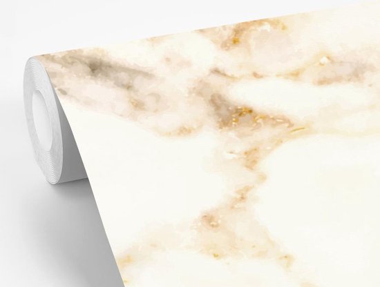 Papier peint - Papier peint Papier peint photo Marbre - Motifs - Wit - Largeur 330 cm x hauteur 220 cm