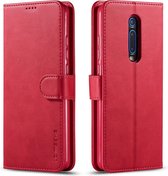 LC.IMEEKE voor Xiaomi Redmi K20 / K20 Pro / 9T / 9T Pro Calf Texture horizontale flip lederen tas, met houder & kaartsleuven & portemonnee (rood)