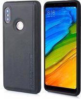 Voor Xiaomi Redmi Note 5 Diaobaolee schokbestendige PU + TPU beschermhoes (zwart)