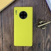 Voor Huawei Mate 30 schokbestendig mat TPU beschermhoes (geel)
