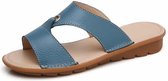 Platte casual mode wilde sandalen voor dames (kleur: blauw maat: 37)