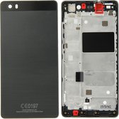 Huawei P8 Lite volledige behuizing Cover (voorkant behuizing LCD Frame Bezel plaat + batterij achterkant) (zwart)