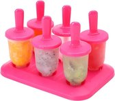 Zomer DIY Creative Ice Making Box Popsicle Ice Cream Mold, Style: Jelly (Red)