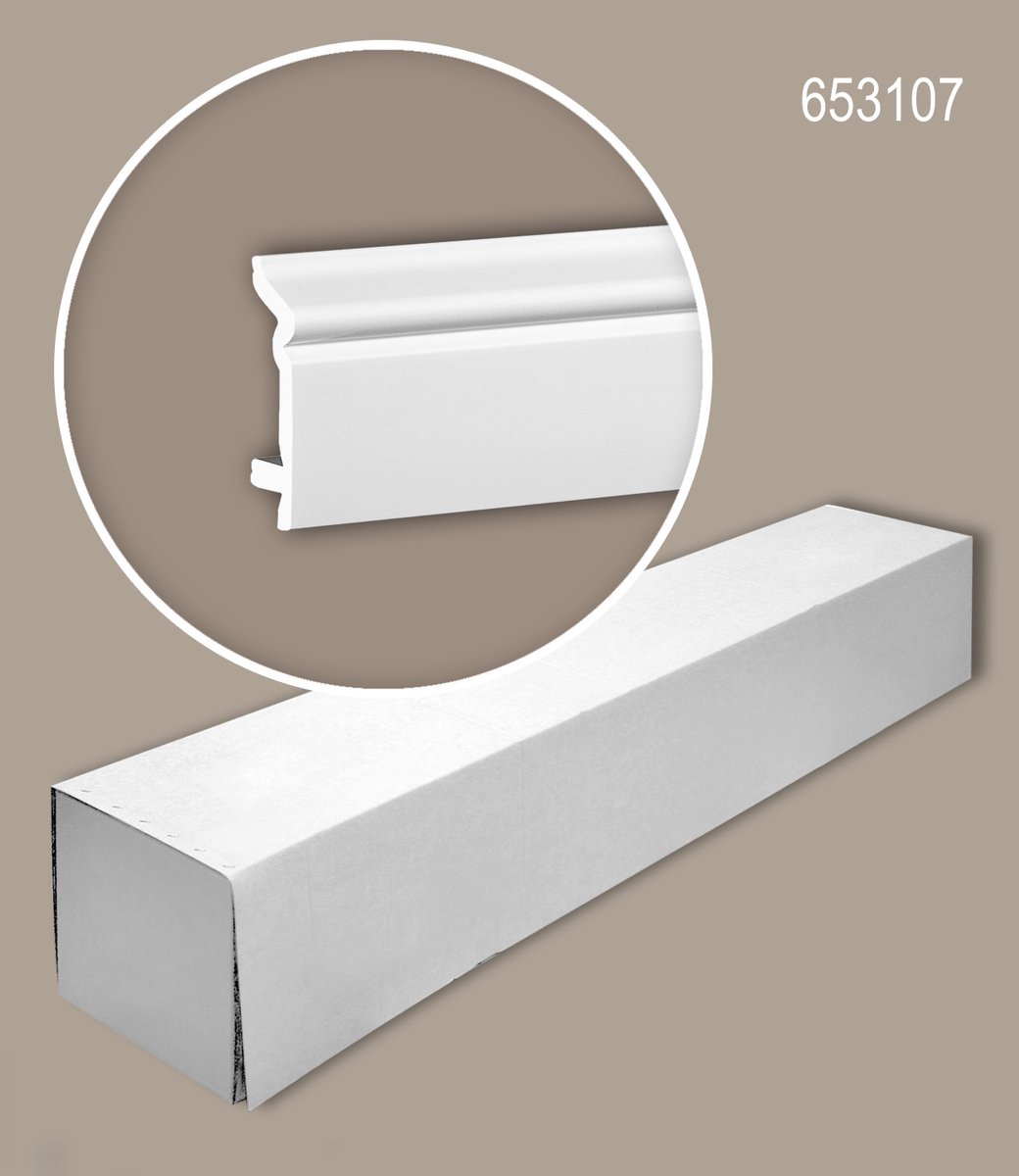 Profhome 653107 1 doos 12 stukken Plint 24 m
