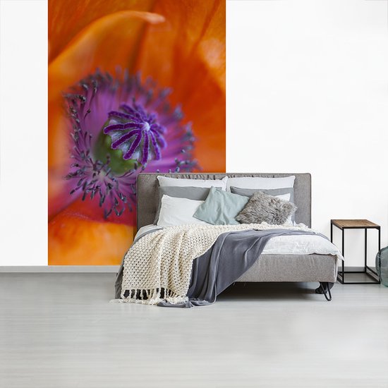 Image macro du pistil d'un coquelicot 200x300 cm