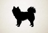 Silhouette hond - Elo - S - 45x52cm - Zwart - wanddecoratie