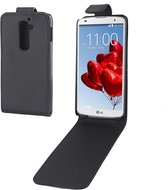 Eenvoudige vrijgevigheid verticale flip lederen tas voor LG Optimus G2 / D801 / F320 / F340L / LS980 (zwart)