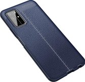 Voor Huawei Honor 30S Litchi Texture TPU schokbestendig hoesje (marineblauw)