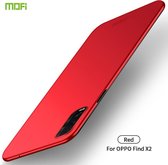 Voor OPPO Find X2 MOFI Frosted PC Ultradunne harde koffer (rood)