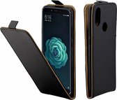 Zakelijke stijl verticale flip TPU lederen tas met kaartsleuf voor Xiaomi Mi A2 / Mi 6X (zwart)